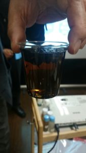 水溶性ケイお茶の葉実験
