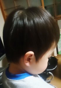 子供の髪の毛サイドアフター